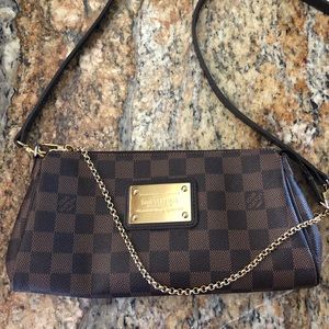 Clutch Louis Vuitton Eve Damier cross body bag